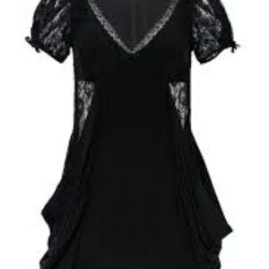 All Saints Lace insert Silk Dress